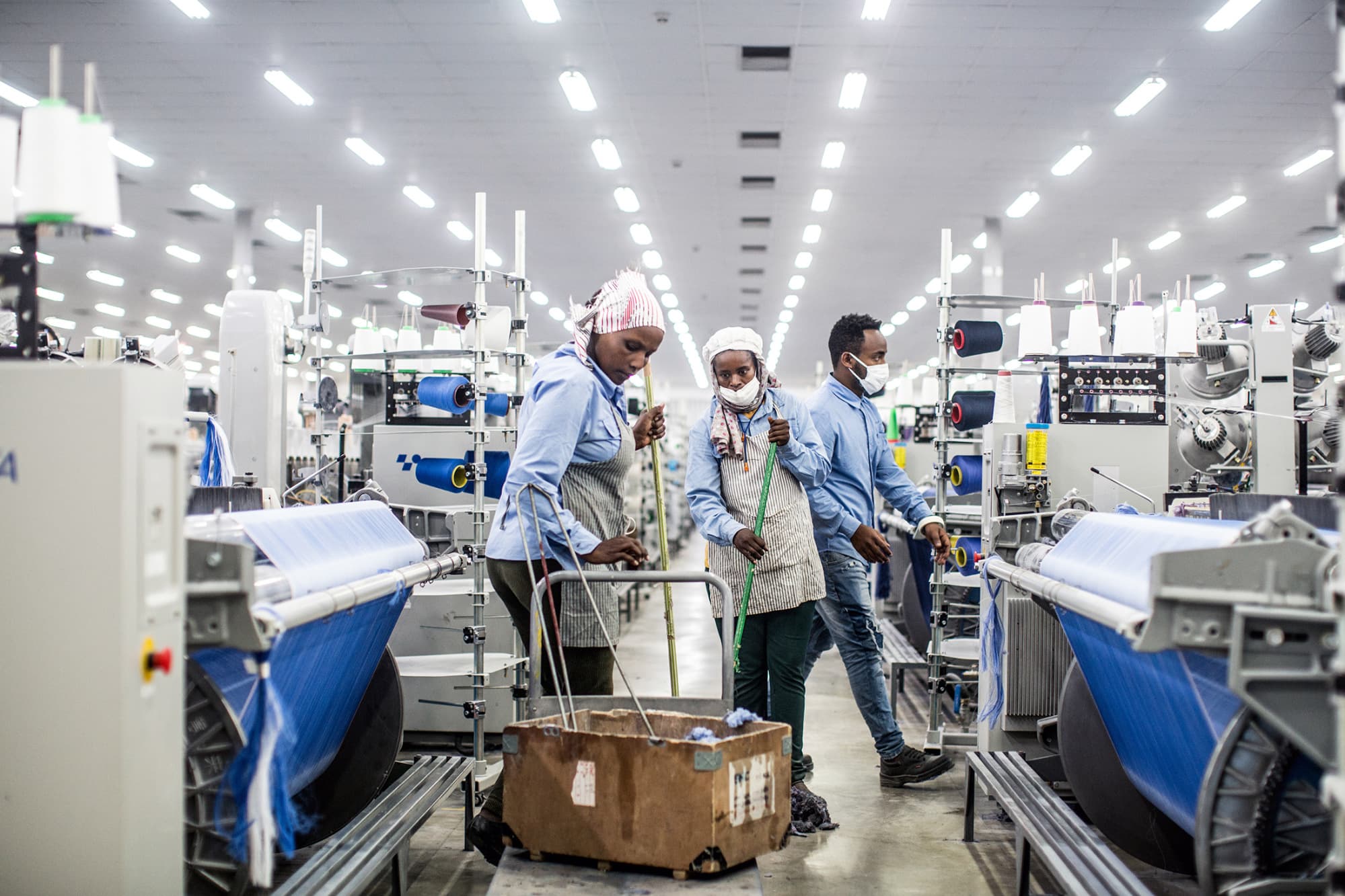Ethiopian technicians at Hawassa Industrial Park